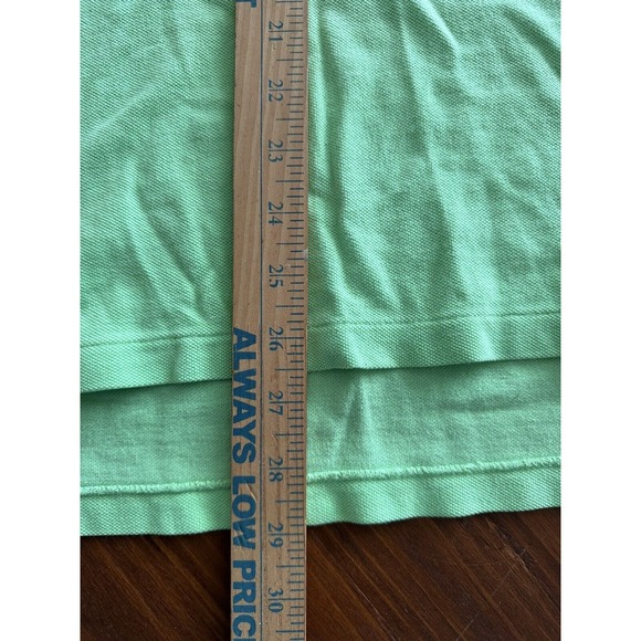 Ralph Lauren Polo Golf Shirt Custom Fit XL Lime Green w/Hot Pink Pony - Picture 6 of 9